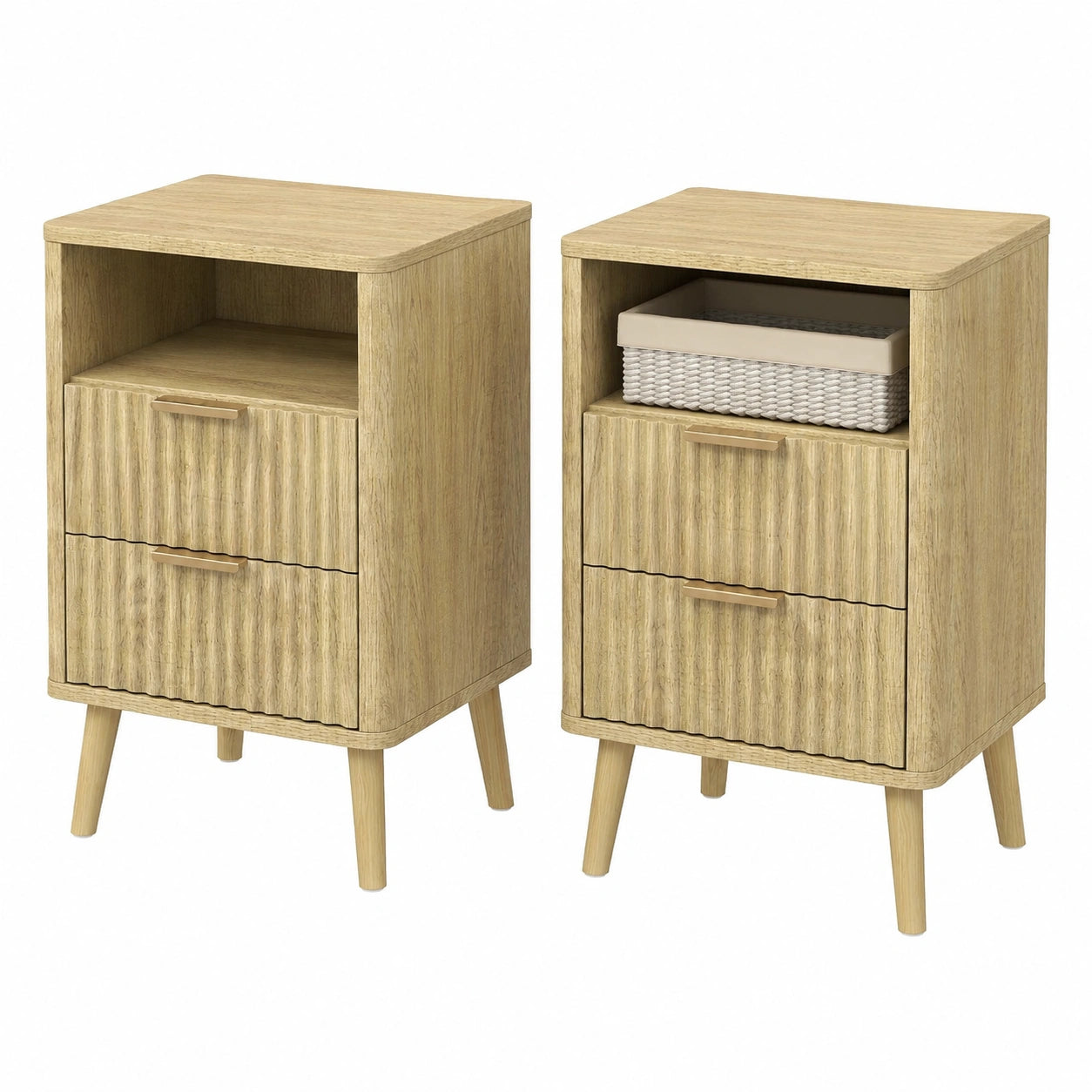 Meuble polyvalent, avec rangement, avec tiroirs, en bois massif et chêne, pour les espaces de vie